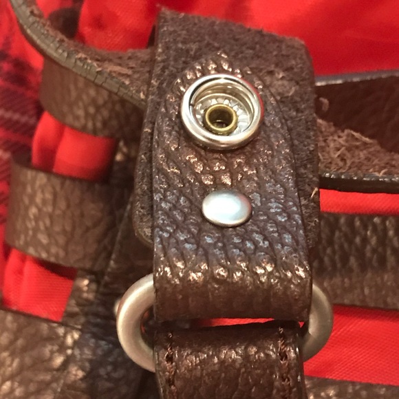 ETIENNE AIGNER DAMASCUS BELTED LEATHER TOTE WITH TWO FABRIC INSERTS - Picture 12 of 16